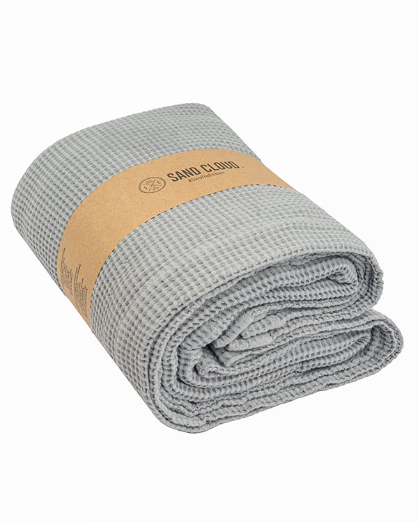 Alternative view of Waffle Shower Curtain - Grey