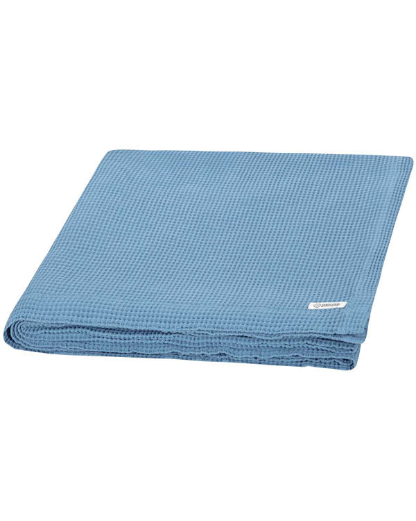 Micro Waffle Shower Curtain - Slate Blue - Image 4