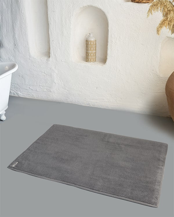 Alternative view of Willow Bath Mat - Grey