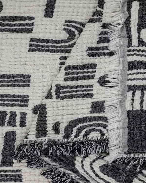 Alternative view of Retro Arches PARTY BLANKET Black