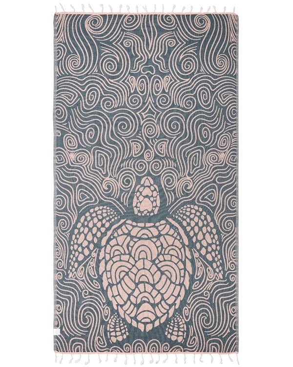 Alternative view of Swirl Turtle Dusty Pink