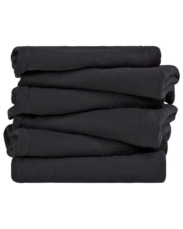 Alternative view of Terra Bath Washcloth Bundle - 6 Pack - Black