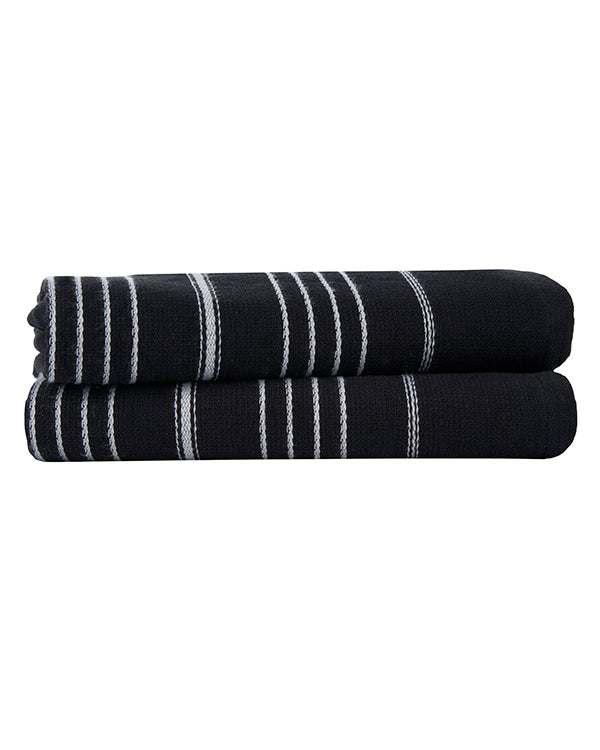 Alternative view of Classic Fringeless Hand Bath Bundle - 2 Pack Black
