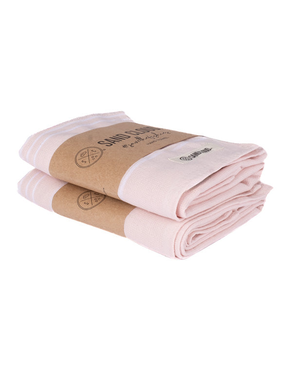 Classic Fringeless Hand Bath Bundle 2 Pack - Calcite Pink - Image 3