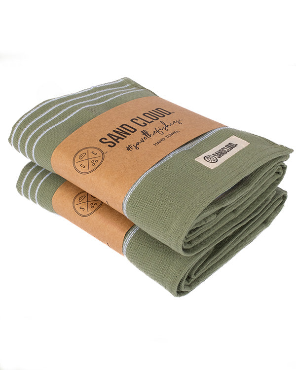 Classic Fringeless Hand Bath Bundle 2 Pack - Hedge Green - Image 3