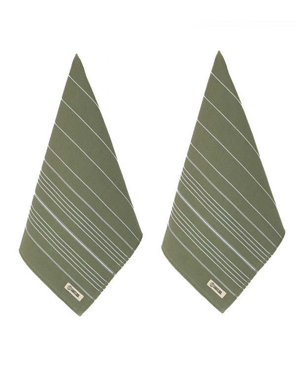Classic Fringeless Hand Bath Bundle 2 Pack - Hedge Green - Image 4