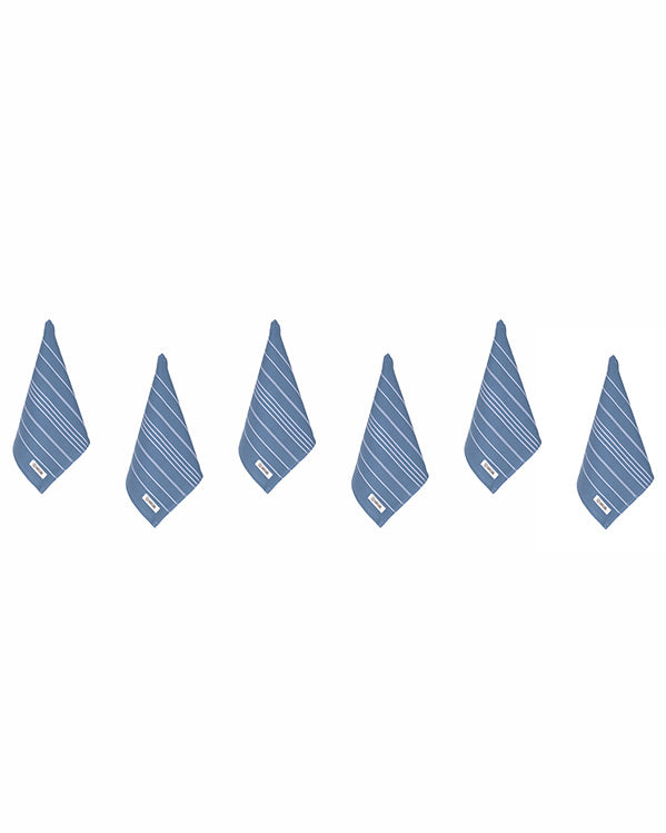 Classic Bath Washcloth Bundle- 6 Pack - Slate Blue - Image 4