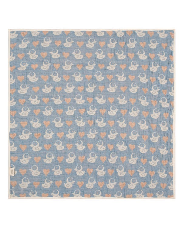 Ducky Gauze Hooded Blanket Single - Image 3