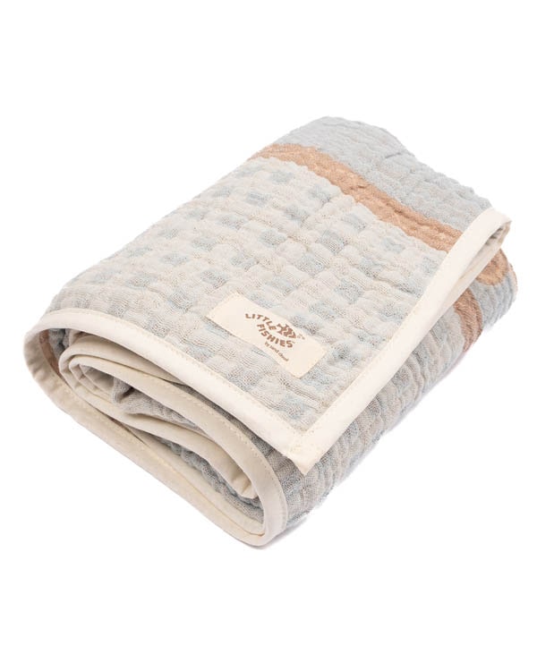 Choo-Choo Train Gauze Hooded Blanket Single - Image 8