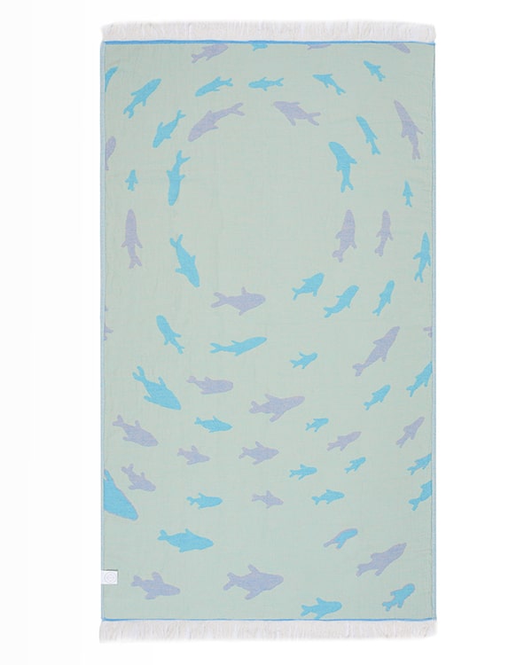 Alternative view of Swirl Shark Kids Towel