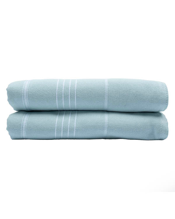 Classic Fringeless XL Bath Bundle 2 Pack - Seaglass - Image 7