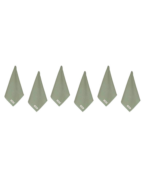 Terra Bath Washcloth Bundle 6 Pack - Hedge Green - Image 4