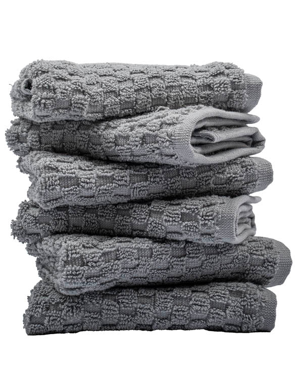 Alternative view of Atom Washcloth Bath Bundle- 6 Pack - Grey