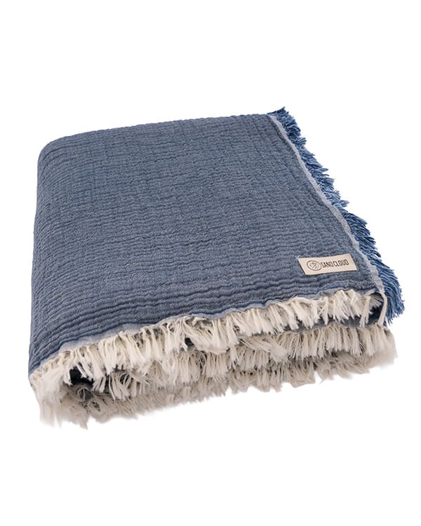 Senna Melange PARTY BLANKET Indigo - Queen - Image 5