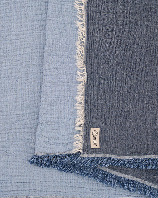 Senna Melange PARTY BLANKET Indigo - Queen - Image 4