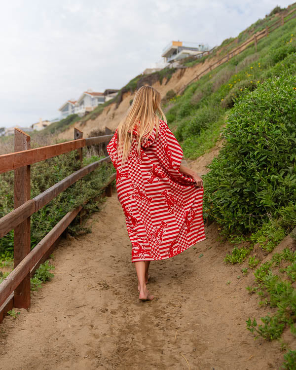 Lobster Hooded Poncho - Image 4