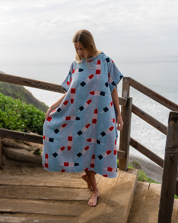 Popsicle Hooded Poncho