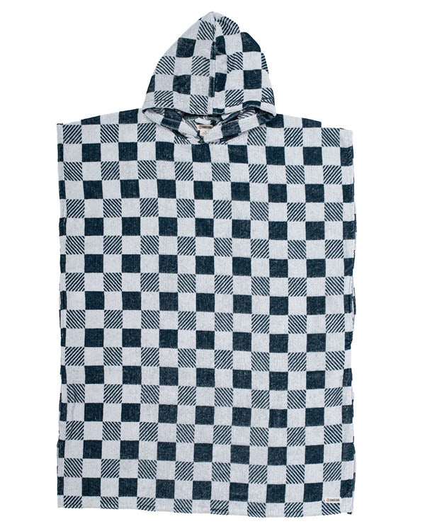 Alternative view of Checker Hooded Poncho