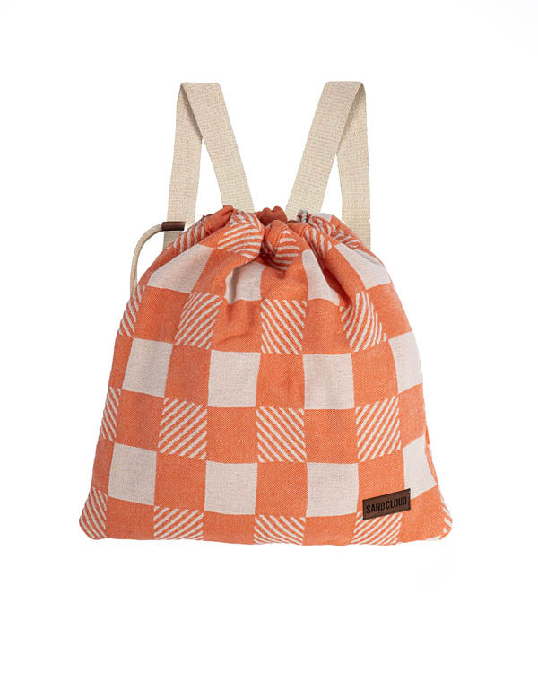 Alternative view of Checker Towel Bag - Coral