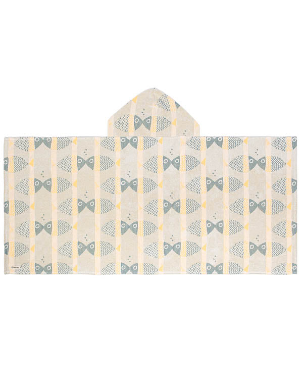 Fishies Hooded Kids Bath Towel - Image 3
