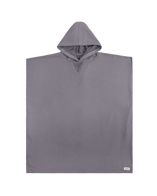 Alternative view of Terra Hooded Poncho Grey