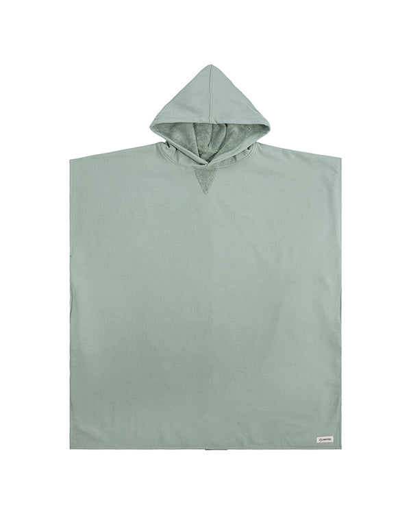 Alternative view of Terra Hooded Poncho Sage