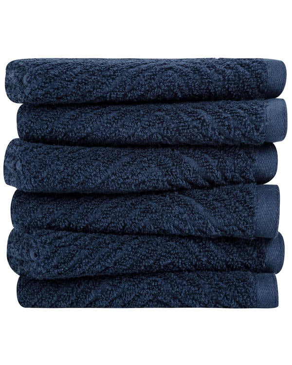 Willow Bath Washcloth Bundle - 6 Pack - Deep Ocean - Image 5