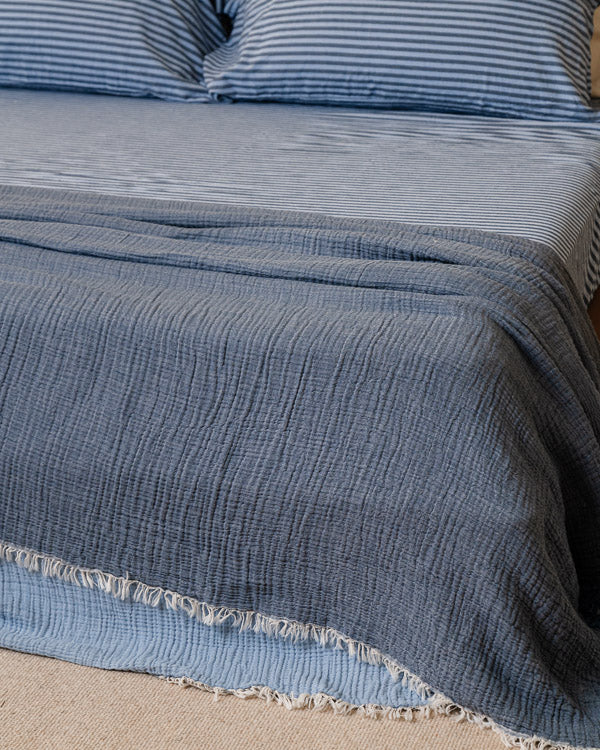 Alternative view of Senna Melange PARTY BLANKET Indigo - King