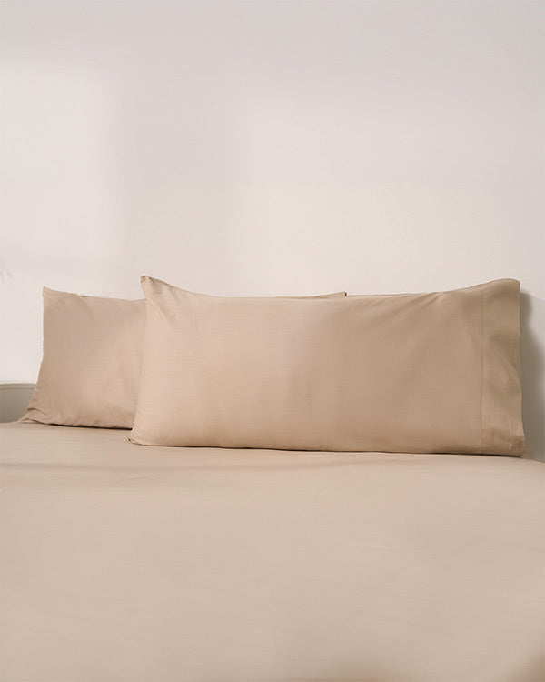 Signature Percale Solid Sheet Set Beige - Image 9