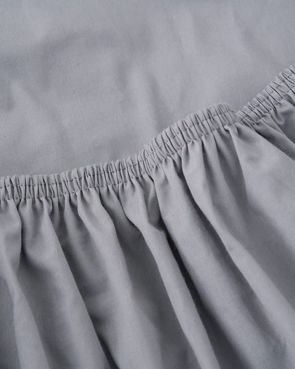 Signature Percale Solid Fitted Sheet Grey - Image 7