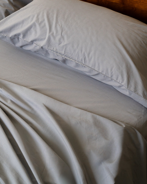 Signature Percale Solid Pillowcase Set Grey - Image 6