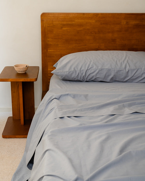 Signature Percale Solid Pillowcase Set Grey - Image 5