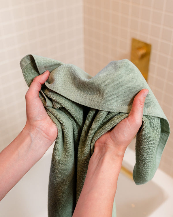 Terra Fringeless XL Bath Bundle 2 Pack - Sage - Image 4