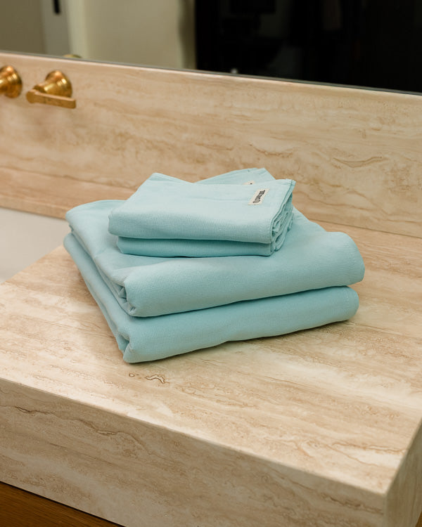 Terra Fringeless XL Bath Bundle - Seaglass - Image 7
