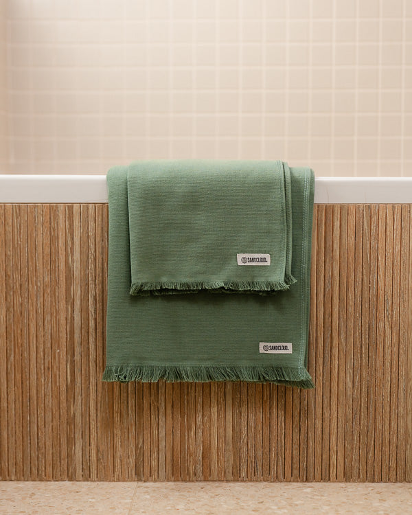 Alternative view of Terra XL Bath Bundle - Hedge Green