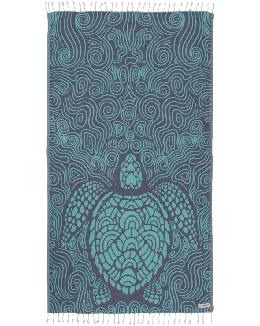 Mint Swirl Turtle Towel