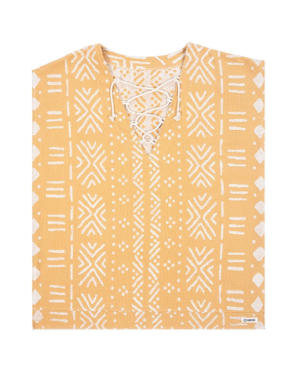 Alternative view of Adobe Mudcloth Cover Up Sunflower